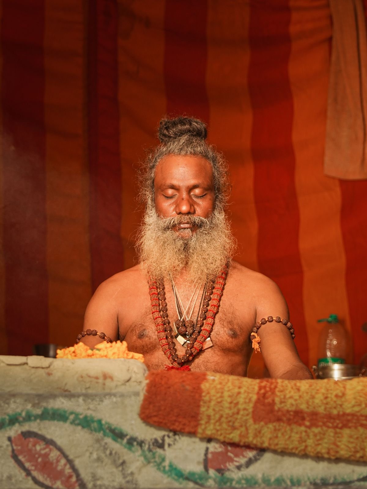 Spiritual meditation in Varanasi